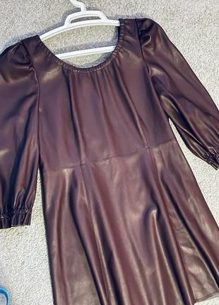 Платье кожаное topshop