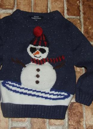 Кофта светр хлопчику новорічний 3 роки2 фото