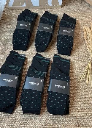 Набор мужских носков из 5 пар в черном цвете pull&bear