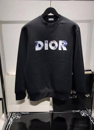 Кофта в стиле диор тепла базовая оверсайз черная на зиму весну осень