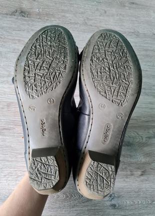 Женские туфли riker кожаные удобны на каблуке5 фото