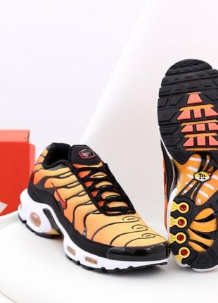 Мужские кроссовки nike air max plus tn+ orange black 41-42-43-44-45