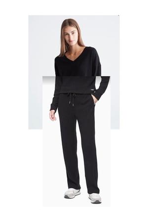Прямі штани в рубчик вільні calvin klein xs s оригінал штаны