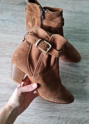 Ботильоны полусапоги ботинки замшевые san marina