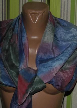 Lisa carstensen  - шелковый платок 90х85  - оригинал - германия!!!5 фото