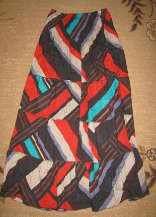 Юбка в пол с классным принтом