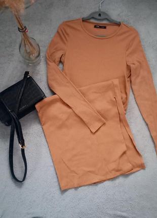 Платье трикотажное,рубчик 2