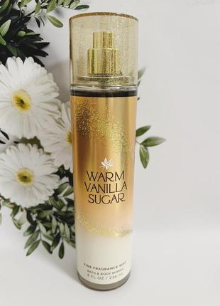 Міст (парфумований спрей) для тіла warm vanilla sugar від bath and body works