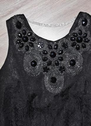Серебисто-черное платье2 фото