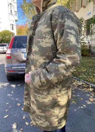 Чоловіча зимова куртка бушлат, тепла куртка військова зсу камуфляж захисна куртка6 фото