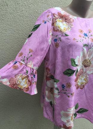 Яскрава блуза,квітковий принт,відкрита спина,волани,рюші,етно,стиль бохо,великий розмір3 фото