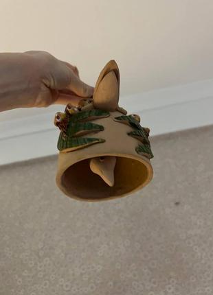 Дзвоник ворона, керамічний дзвоник3 фото