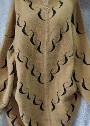 Пальто альпака батал турция люкс коллекция