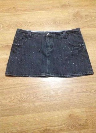 Женская джинсовая мини юбка /  жіноча джинсова спідниця5 фото