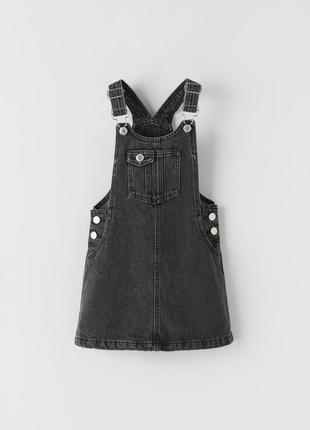 Джинсовый сарафан zara denim 164 см xs