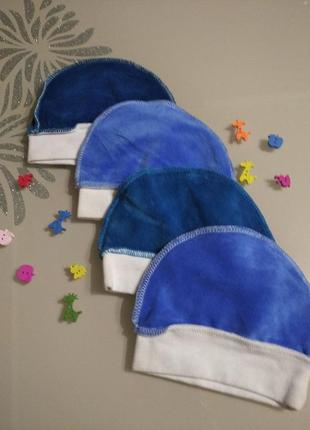 Велюрові шапочки для малюків1 фото