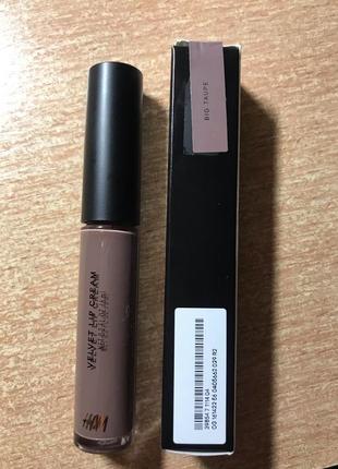 Матовый блеск h&m velvet lip cream big taure2 фото