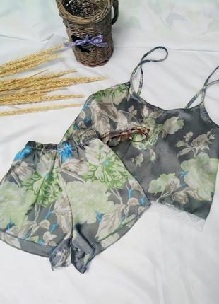 Атласная пижамка р xs/s