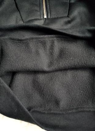 Толстовка shein кофта на флісі чорна високий комір6 фото