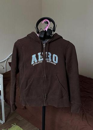 Зіп худі коричневе