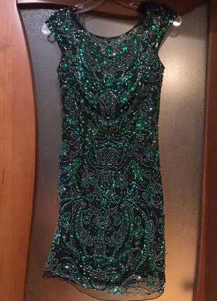 Вечернее платье в камнях от sherri hill