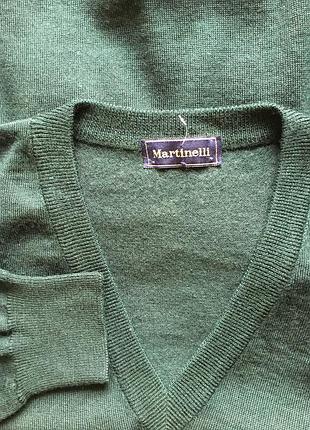 Полушерстяной полувер martinelli,50%шерсть!