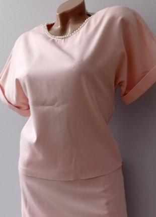 Летний розовый костюм