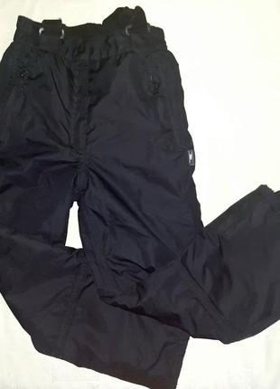 Детские тёплые зимние лыжные горнолыжные штаны crane на 9-10 лет