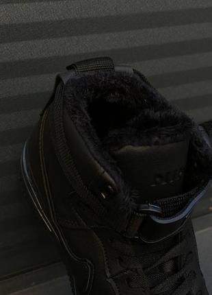 Распродажа! кожаная, зимняя кроссовка ботинки брёное nike air force 1 gore-tex black lunar. кожаные, зимние кроссовки ботинки6 фото