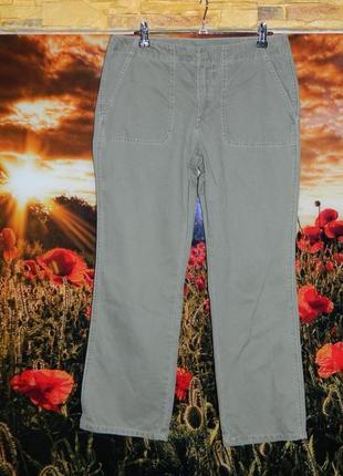 Штаны брюки джинсы женские цвет светлая оливка размер 46-48 old navy.4 фото
