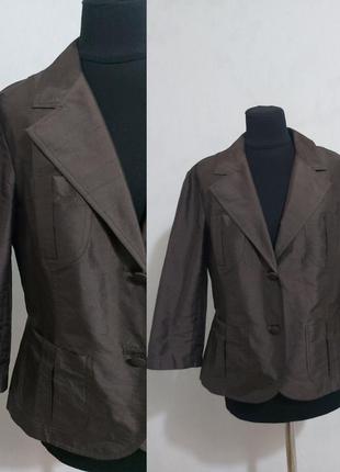 Шелковый жакет, пиджак 100%- шелк дикий 42 s. oliver1 фото