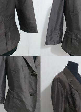 Шелковый жакет, пиджак 100%- шелк дикий 42 s. oliver5 фото