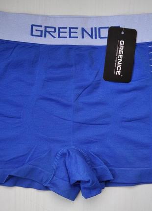 Боксери чоловічі greenice безшовні синій m\l 7720