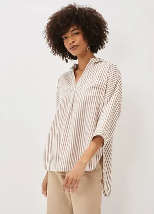 Якісна смугаста блуза дорогого англійського бренду 18 розміру4 фото