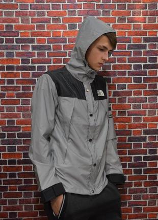 Рефлективна куртка supreme x tnf black1 фото