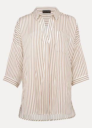 Якісна смугаста блуза дорогого англійського бренду 18 розміру3 фото