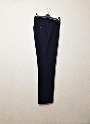 Итальянские мужские брюки костюмные тёмно-синие штаны бренд mario cimpanione2 фото