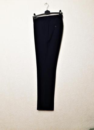 Итальянские мужские брюки костюмные тёмно-синие штаны бренд mario cimpanione6 фото