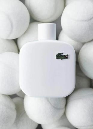 Чоловіча туалетна вода lacoste eau de l.12.12 blanc парфум, чоловічі білі парфуми лакоста бланк2 фото