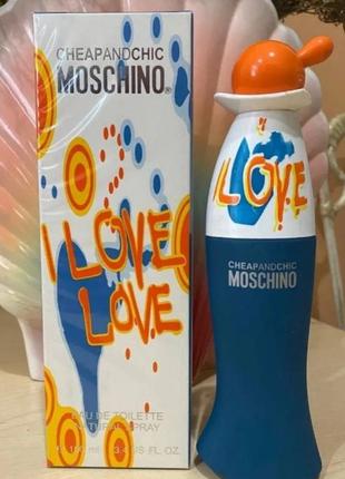 Moschino cheap &amp; chic i love love туалетна вода 100 ml1 фото