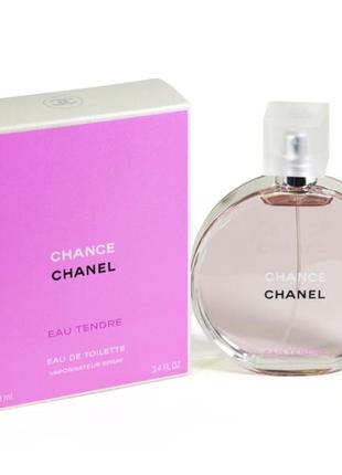Chanel chance eau tendre туалетная вода 100 ml духи наряд шанс тандр тендер розовый 100 мл женский