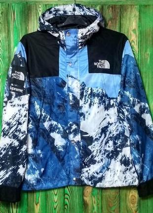 Куртка supreme x tnf mountain трендова тнф з принтом гори the north face водонепроникна рефлективна