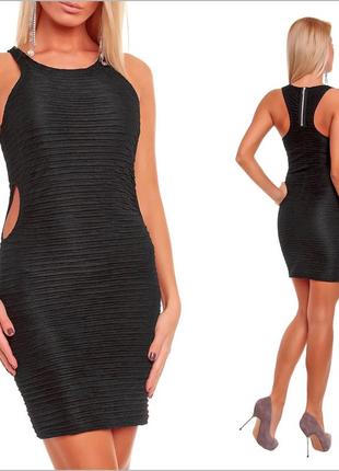 Черное платье обтягивающее 4