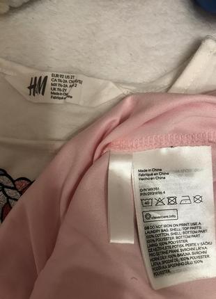 Плаття h&m на 1-2-3 роки срібляста,сукня єдинорожка,плаття двох’ярусне фатин,сукня бавовна4 фото