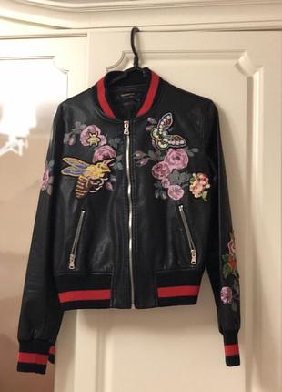 Куртка з еко шкіри