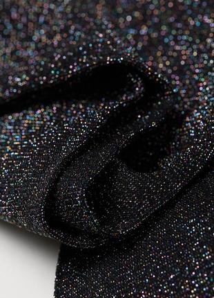 Детские черные колготки с блестками h&m