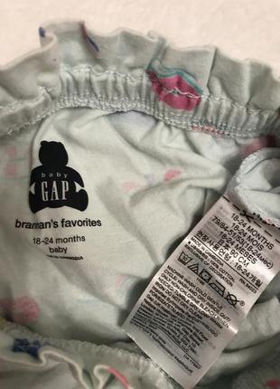 Шорты baby gap на 1-2-3 года, шорты хлопок короткие4 фото