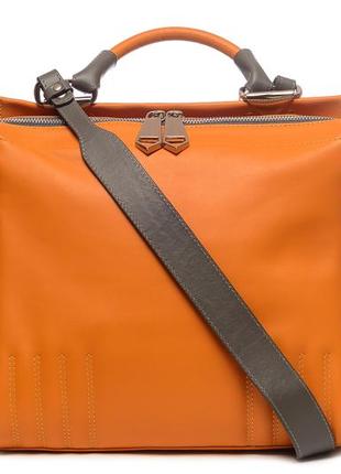 Модная женская кожаная сумка кросс-боди, очень мягкая итальянская кожа.4 фото