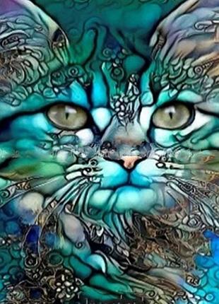 Алмазная вышивка. картина на подрамнике "котенок", 30х30см
