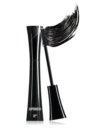 Объемная черная тушь it cosmetics superhero elastic stretch volumizing mascara...